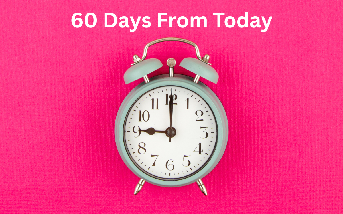 Find the Date 60 Days From Today in Seconds